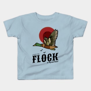 Vintage Flying Duck Tattoo Kids T-Shirt